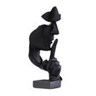 Escultura aboxoo Thinker Statue Silence é resina dourada grande Escultura aboxoo Thinker Statue Silence é resina dourada grande