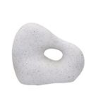 Escultura abstrata decorativo em ceramica 32cm