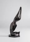 Escultura abstrata mulher em xisto