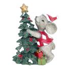 Escultura Árvore de Natal com Ratinho Natalino 10cm Escultura Árvore de Natal com Ratinho Natalino 10cm