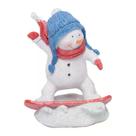 Escultura boneco neve em snow board em resina Escultura boneco neve em snow board em resina