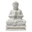 Escultura buba meditando em po de marmore 41cm Escultura buba meditando em po de marmore 41cm