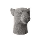 Escultura Cabeça Pantera Leopardo em Poliresina Cinza - Digon Store Escultura Cabeça Pantera Leopardo em Poliresina Cinza - Digon Store