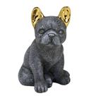 Escultura Cachorro Buldog Rustico Cerâmica Sentado