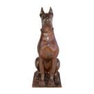 Escultura Cachorro Doberman Ferro Decoração Envelhecido 90cm Escultura Cachorro Doberman Ferro Decoração Envelhecido 90cm