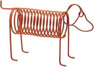 Escultura cachorro em metal