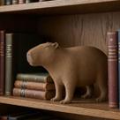 Escultura Capivara Poliresina Realista Luxo Decoração