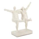Escultura casal dançando em poliresina branco Escultura casal dançando em poliresina branco