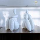 Escultura Casal Moderno Inspiração Fernando Botero AVB DECOR