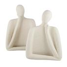 Escultura casal sintonia i em ceramica