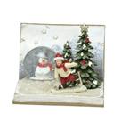 Escultura cenario natalino decor com boneco de neve e globo dagua color Escultura cenario natalino decor com boneco de neve e globo dagua color