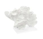 Escultura Coral Pólipos Ondulados em Resina Branca Relevos Escultura Coral Pólipos Ondulados em Resina Branca Relevos