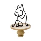 Escultura De Cachorro De Metal Minimalista Abstrata, Estatueta De Ferro Em Miniatura Fofa Para Escultura De Cachorro De Metal Minimalista Abstrata, Estatueta De Ferro Em Miniatura Fofa Para