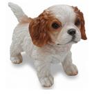 Escultura de Cachorro Realista 15cm - Presença e Elegância em Resina