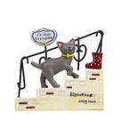 Escultura de decoração de jardim Resina Cat on Stair Creative Fig