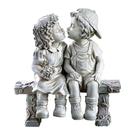 Escultura de Jardim - Casal se Beijando - Decoração Romântica