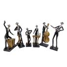 Escultura De Musico em Resina Percussão Tambores Escultura De Musico em Resina Percussão Tambores