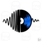 Escultura de Parede Decorativo Musica Disco de Vinil 40x25cm