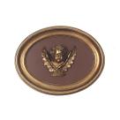 Escultura de parede S-MANTIS Vintage Antique Gold Cherub 6,5x8,5 polegadas