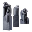 Escultura Decoração Mesas, Estantes e Escritórios Reflexão 11,5x9x32cm em Poli Resina Escultura Decoração Mesas, Estantes e Escritórios Reflexão 11,5x9x32cm em Poli Resina