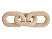 Escultura Decorativa Adorno Centro Mesa Elos Corrente Em Poliresina Grande Rustico Enfeite Rack