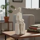 Escultura Decorativa Adorno Enfeite De Sala Mulher Em Poliresina