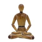 Escultura Decorativa Boneco Yoga em Resina 16cm 15397-PL Escultura Decorativa Boneco Yoga em Resina 16cm 15397-PL