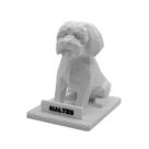 Escultura Decorativa Cachorro Maltês