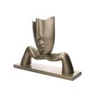 Escultura Decorativa Com Base Descanso Ouro Velho Fosco 23x30 Cm - D'rossi