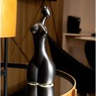 Escultura Decorativa Corpo Preto 25x10,5cm F04 - D'Rossi Escultura Decorativa Corpo Preto 25x10,5cm F04 - D'Rossi