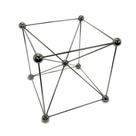 Escultura Decorativa Cubo Moleculas Maior Impecavel Luxo