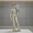 Escultura Decorativa Davi Michelangelo Estátua Grega Ideal para Projetos de Arquitetura AVB DECOR