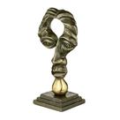 Escultura Decorativa em Alumínio Beleza Atemporal 22x12cm Escultura Decorativa em Alumínio Beleza Atemporal 22x12cm