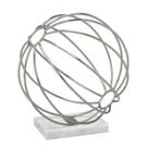 Escultura Decorativa Esfera Prata 28cm - Espressione Escultura Decorativa Esfera Prata 28cm - Espressione