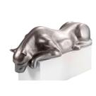 Escultura Decorativa Estátua Pantera Bebendo Água Piscina 102cm