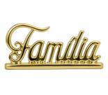Escultura Decorativa Família Dourada 20cm Cerâmica Luxo