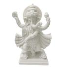 Escultura decorativa ganesha em nataraja po de marmore 33,5cm Escultura decorativa ganesha em nataraja po de marmore 33,5cm