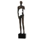 Escultura Decorativa Homem em Pé em Resina Bronze 50cm SS0290 BTC