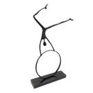Escultura Decorativa Homem Equilibrista Bambolê luxo