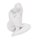Escultura decorativa humano em resina branco