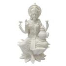 Escultura decorativa lakshmi nova em po de marmore 31cm Escultura decorativa lakshmi nova em po de marmore 31cm