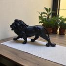 Escultura Decorativa Leão em Resina Estátua Realista para Sala Escritório Decoração Moderna