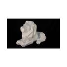 Escultura Decorativa Leão Geométrico Branco Formosa