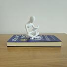Escultura Decorativa O Leitor Elegante Minimalista Enfeite De Estante Escritório Personalizado 3D Escultura Decorativa O Leitor Elegante Minimalista Enfeite De Estante Escritório Personalizado 3D
