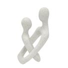 Escultura decorativa resina 18x10cm espressione areia