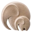Escultura Decorativa Sala Decor Elefante Bege Rafimex