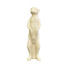Escultura Decorativa Suricato em Poliresina Bege Mart 30cm