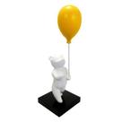 Escultura Decorativa Urso Segurando Balão Luxo Escultura Decorativa Urso Segurando Balão Luxo