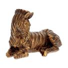 Escultura Decorativa Zebra em Poliresina Dourada 30cm 19718 Mart Escultura Decorativa Zebra em Poliresina Dourada 30cm 19718 Mart