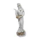 Escultura deusa da fortuna 18 cm branca Escultura deusa da fortuna 18 cm branca